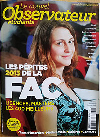 Couverture hors série étudiant Nouvel Observateur